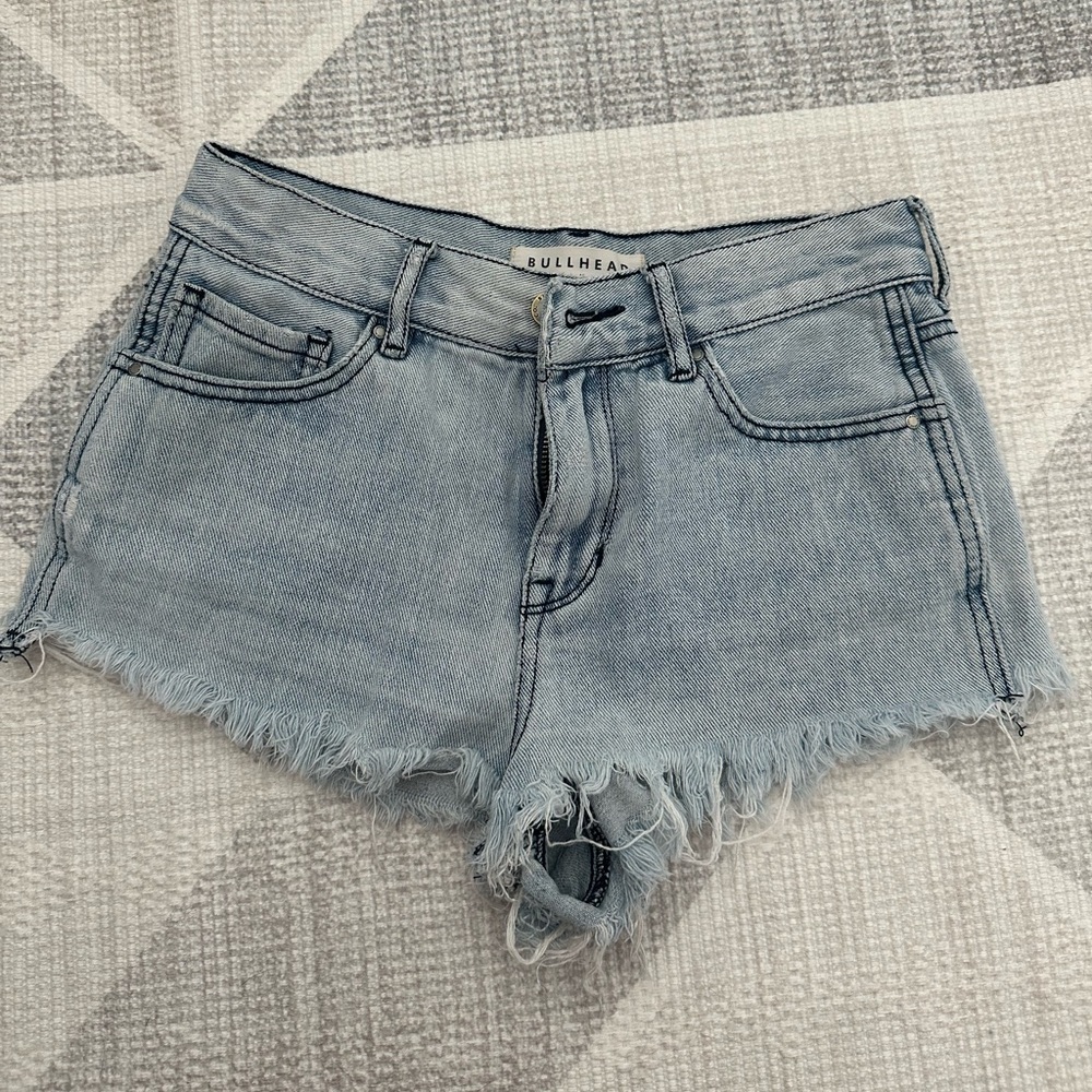 PACSUN/ BULLHEAD - Size 25 High-Rise Denim Booty Shorts